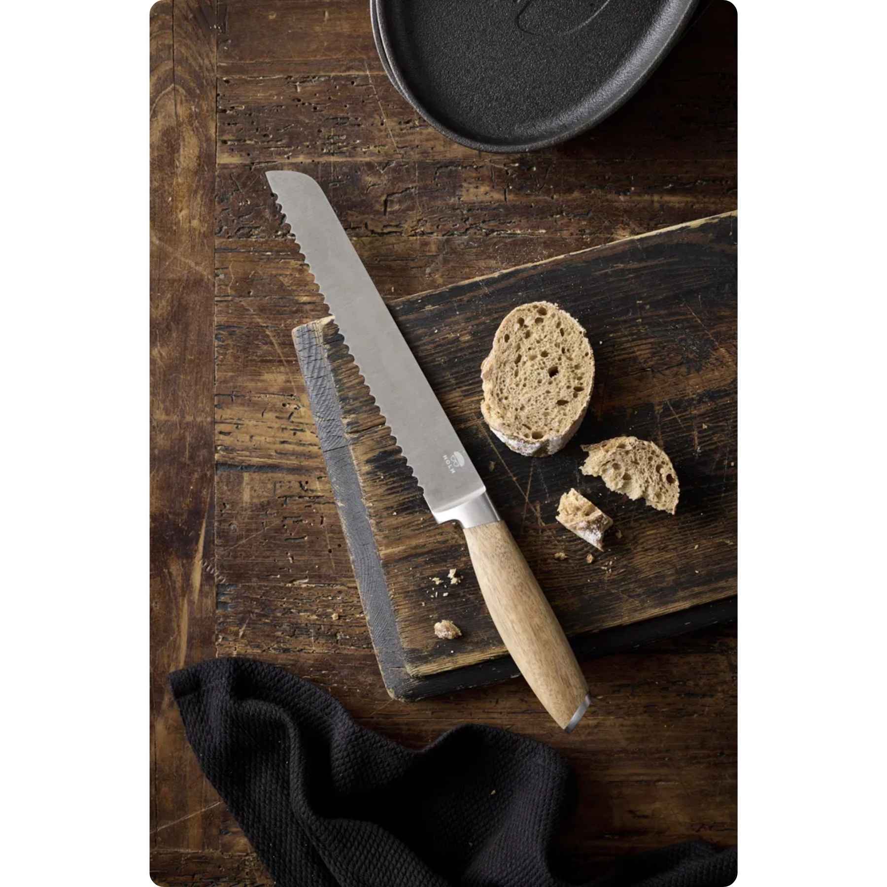 HOLM Knivsæt 5 dele i FSC certificeret akacietrø